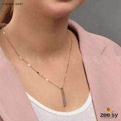 Chains-0047 Silver Black - Zeesy Jewellery