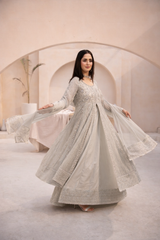 Banno By Manahils Stitched 3 Piece Formals-L-025-CAMEL