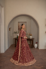 Couture By Manahils Stitched Formals-LUXURY-001-Maroon