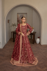 Couture By Manahils Stitched Formals-LUXURY-001-Maroon