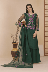 Silcot Stitched 3 Piece Embroidered Collection'2025-Riwaayat Wear