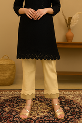 Zauk Stitched 1 Piece Collection-Beige Trouser