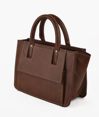 RTW Creation - Chocolate front pocket handbag