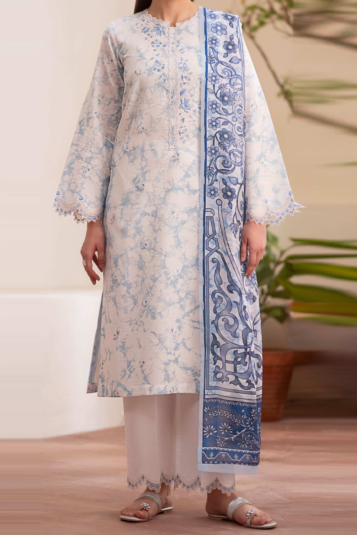 Ilara By Seran Unstitched 3 Piece Digital Printed Cambric Edit Collection'2024-03-Ciel