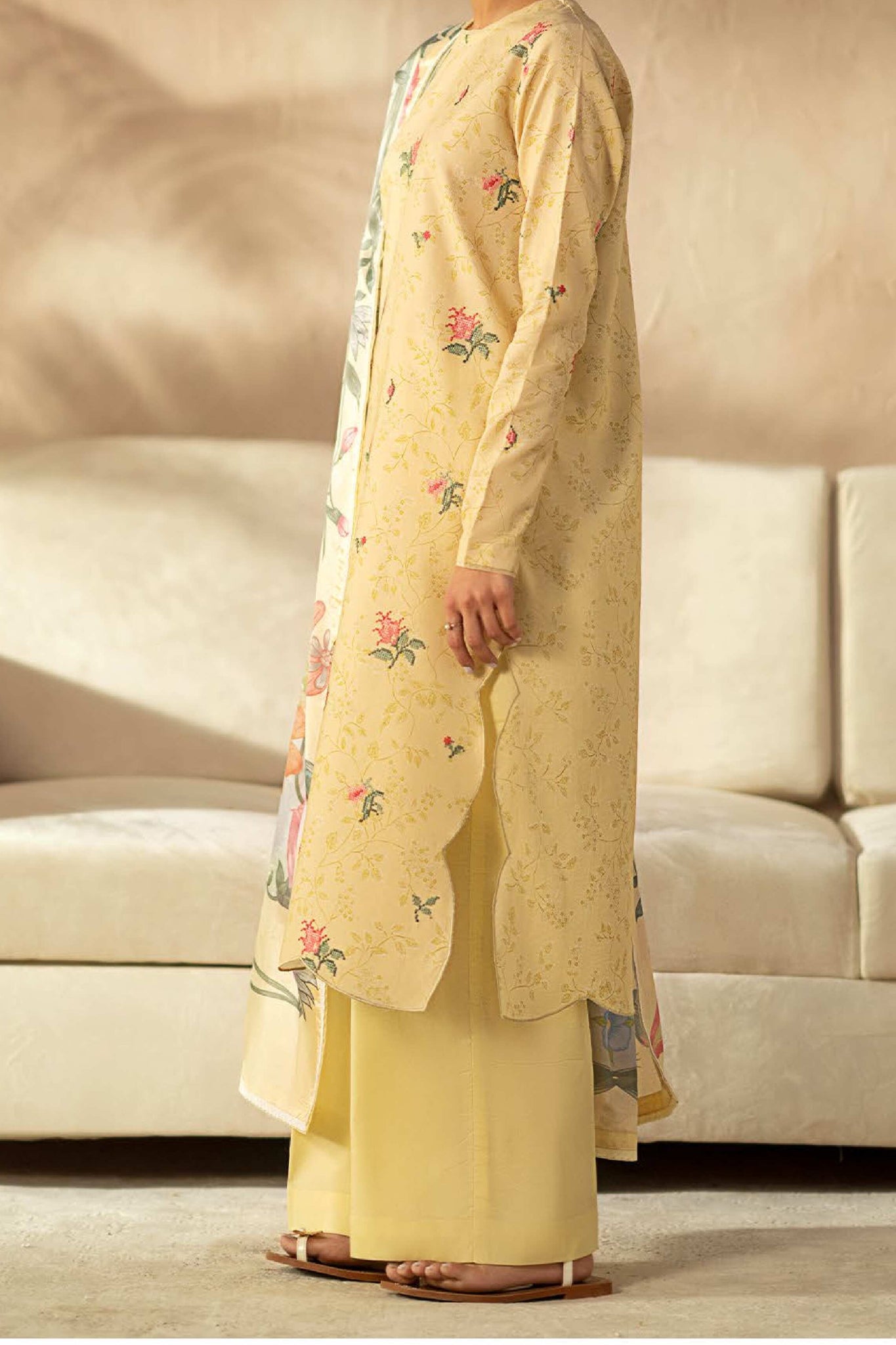 Ilara By Seran Unstitched 3 Piece Digital Printed Cambric Edit Collection'2024-02-Citrine