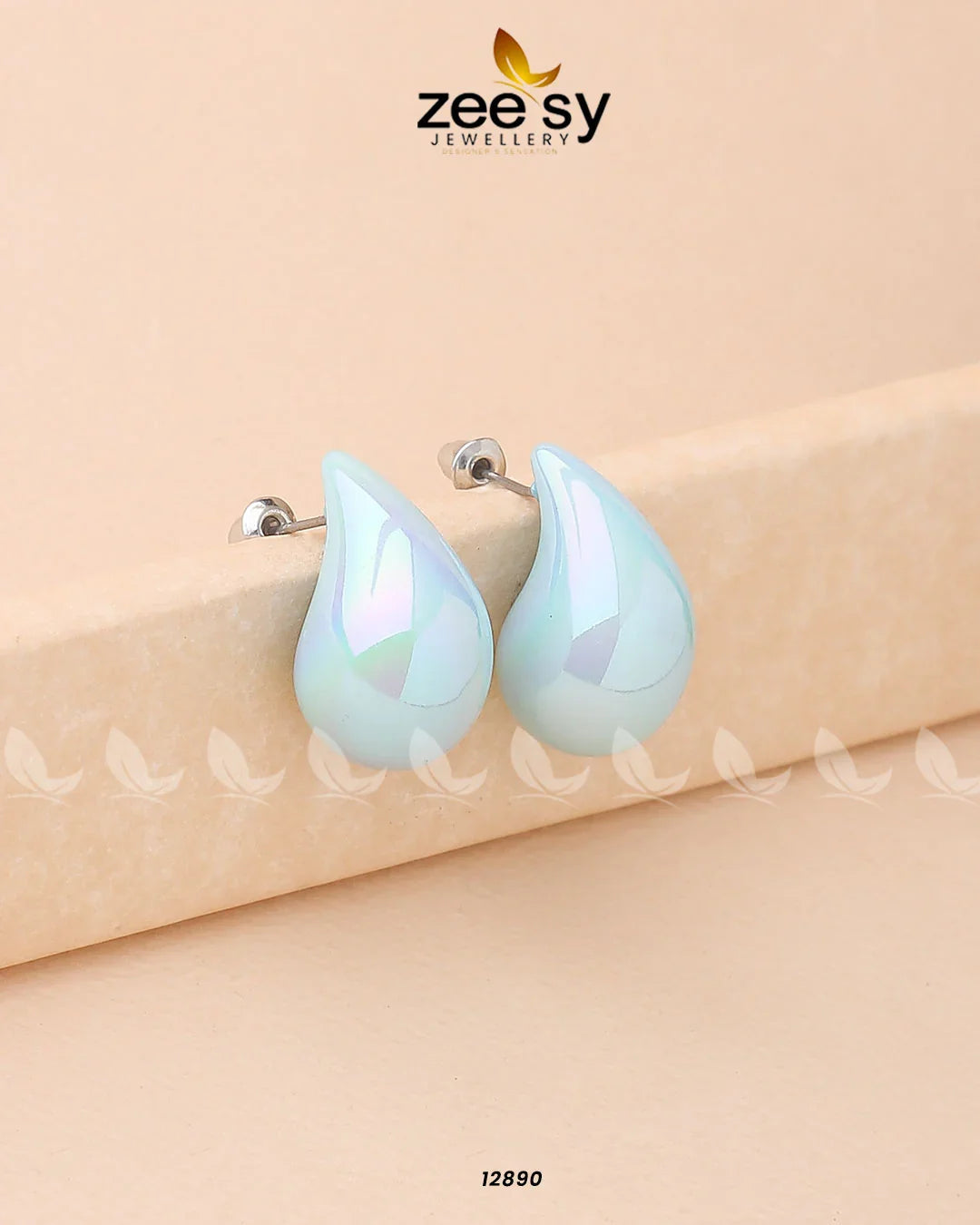 Clarkia Earrings Sky Blue - Zeesy Jewellery