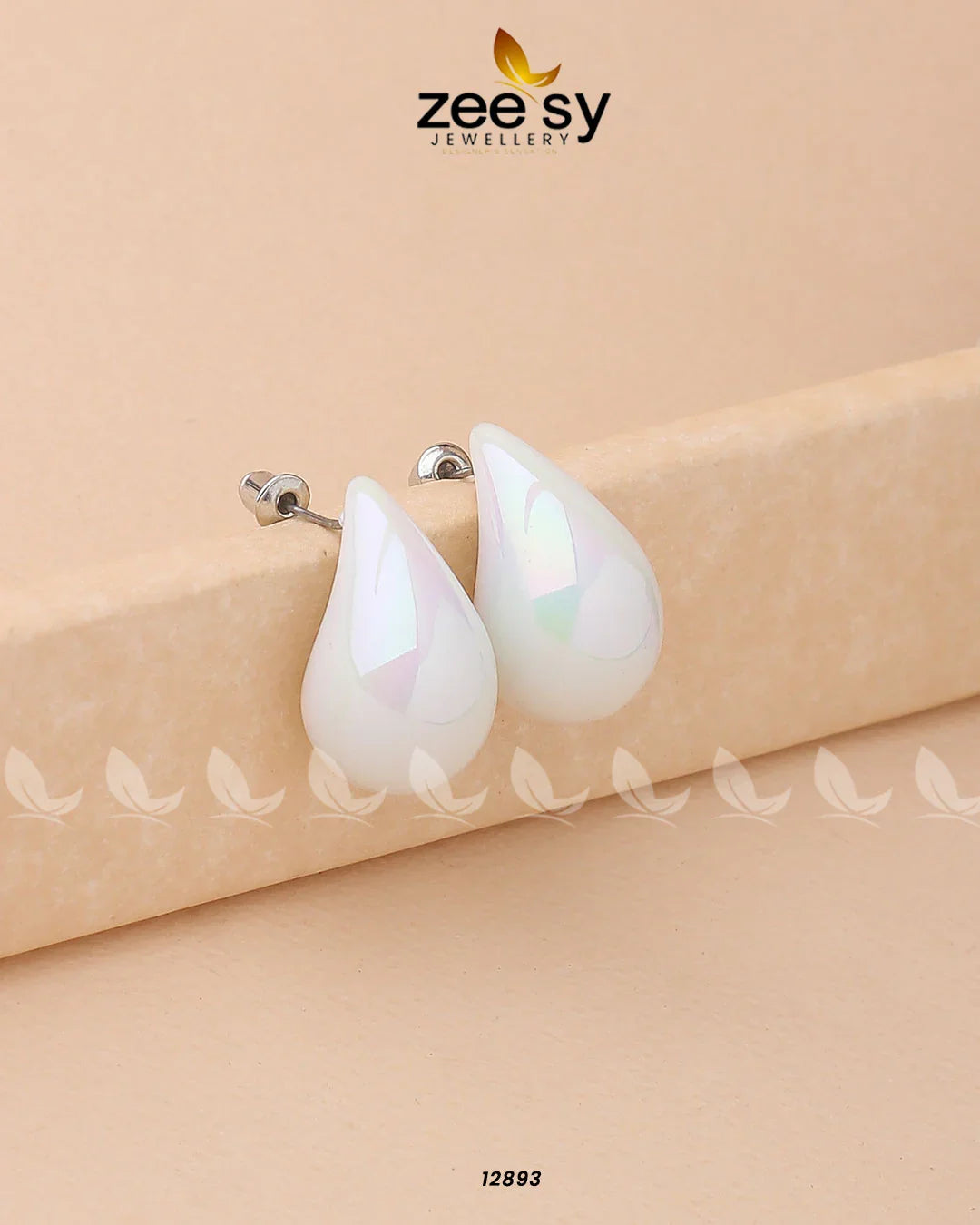 Clarkia Earrings White - Zeesy Jewellery