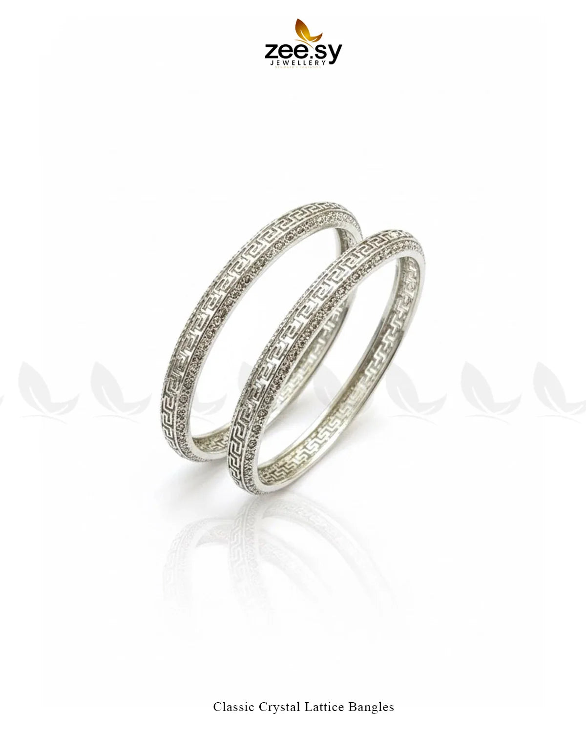Classic Crystal Lattice Bangles - Zeesy Jewellery