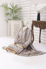 Almeerah Unstitched 3 Piece Stripe Dora Luxury Lawn Vol-02 Collection'2025-Cloud Mist
