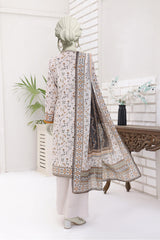Almeerah Unstitched 3 Piece Stripe Dora Luxury Lawn Vol-02 Collection'2025-Cloud Mist