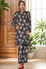 Bin Saeed Stitched 2 Piece Co Ords Cotton Collection'2025-WC-2406-Black