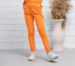 Sprinkles Stitched 1 Piece Summer Bottoms Kids Collection'2025-Orange - Jogger Pant - Jersey
