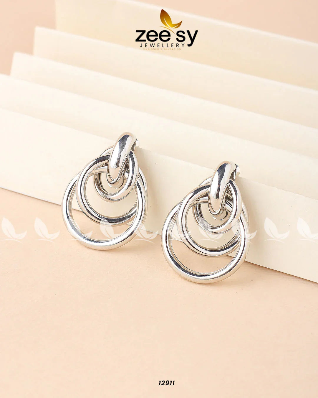 Cosmos Earrings Silver - Zeesy Jewellery