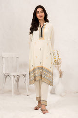 Stylish Cotton Crepe printed 2-piece suit for women, designed with vibrant patterns and lightweight fabric for a chic and comfortable look.