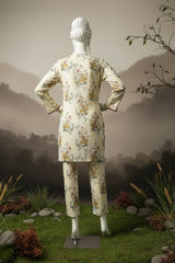 Doriya Luxe By Almeerah Stitched 2 Piece Premium Bana Dora Lawn Collection'2025-Cream Pearl Essence