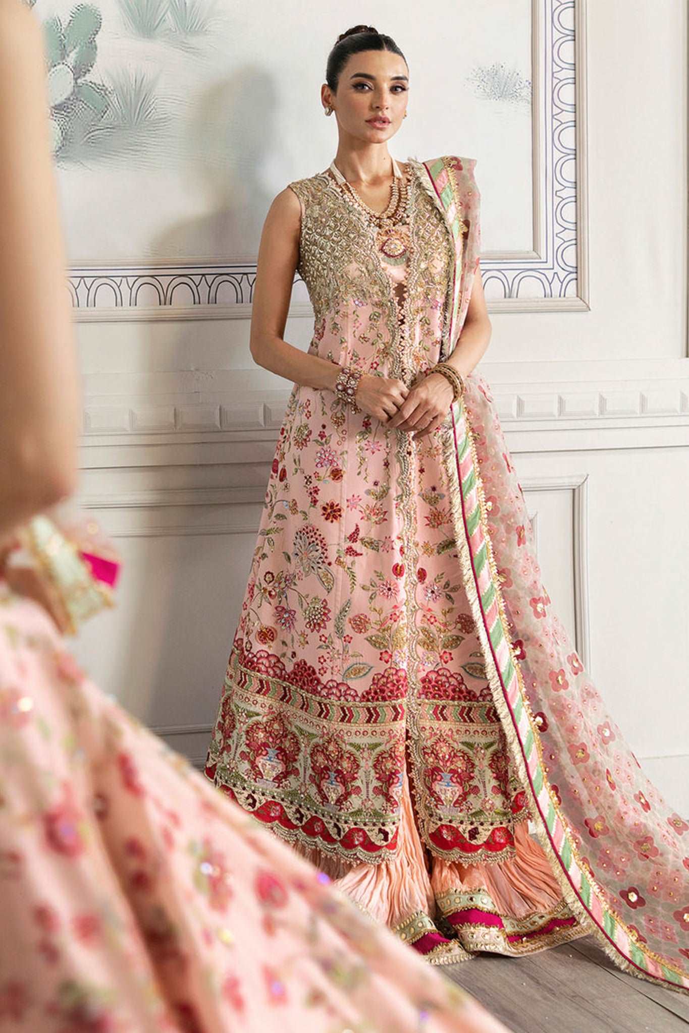 A Beautiful Chaos By Crimson X Saira Shakira Unstitched 3 Piece Wedding Collection'2024-06-Crystal Chinoiserie