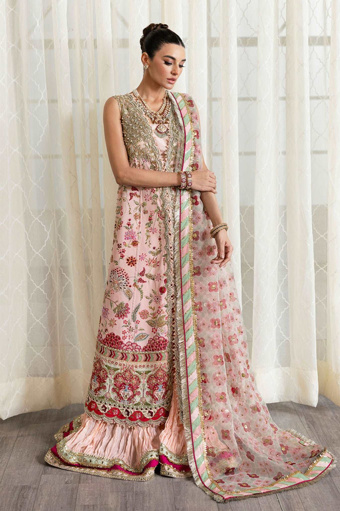 A Beautiful Chaos By Crimson X Saira Shakira Unstitched 3 Piece Wedding Collection'2024-06-Crystal Chinoiserie