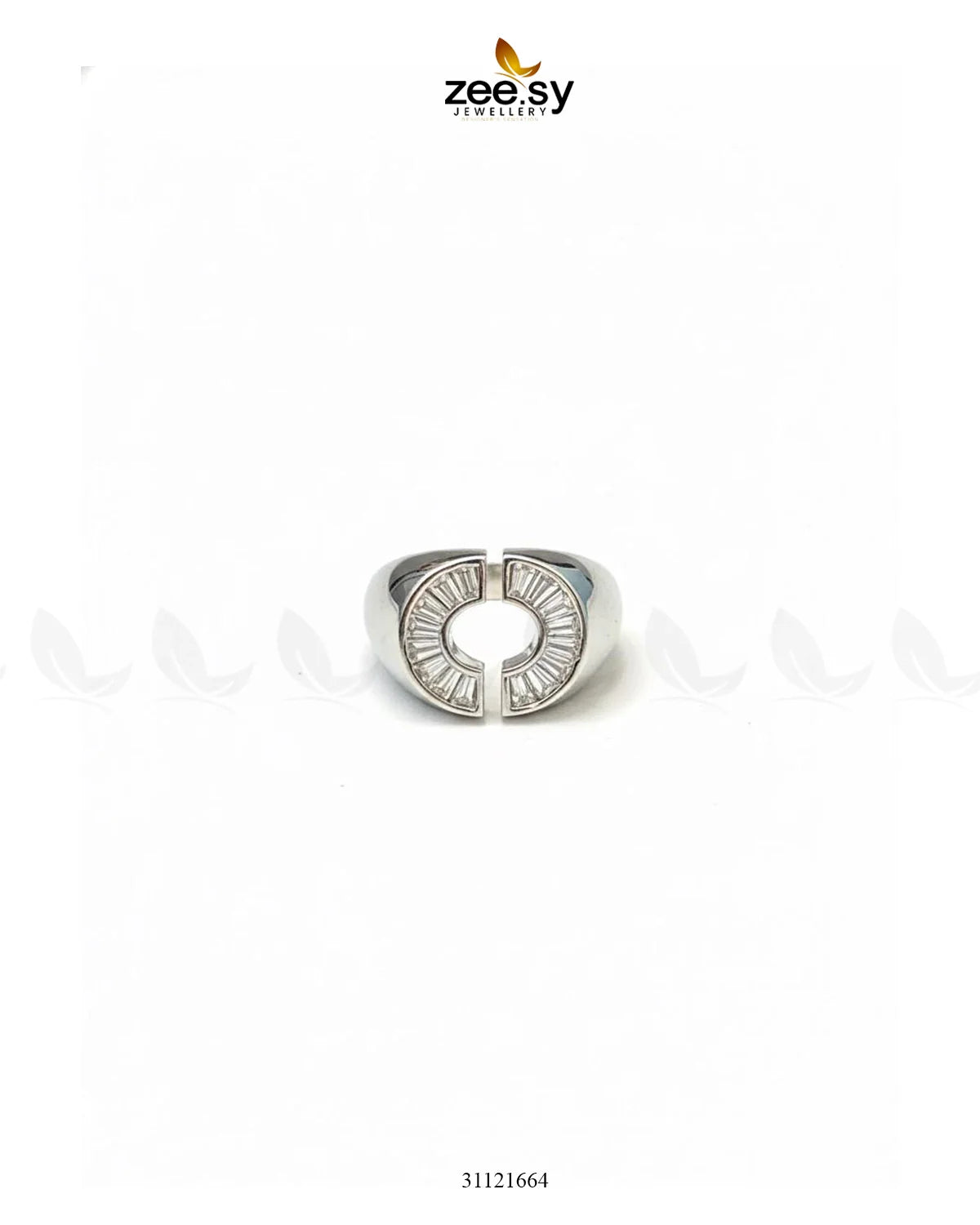 Curved Jewel Tone Ring - Zeesy Jewellery