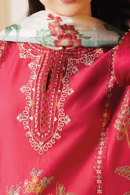 Coco By Zara Shah Jahan Unstitched 3 Piece Emb Lawn Vol-02 Collection'2024-D-01-A-Dahlia