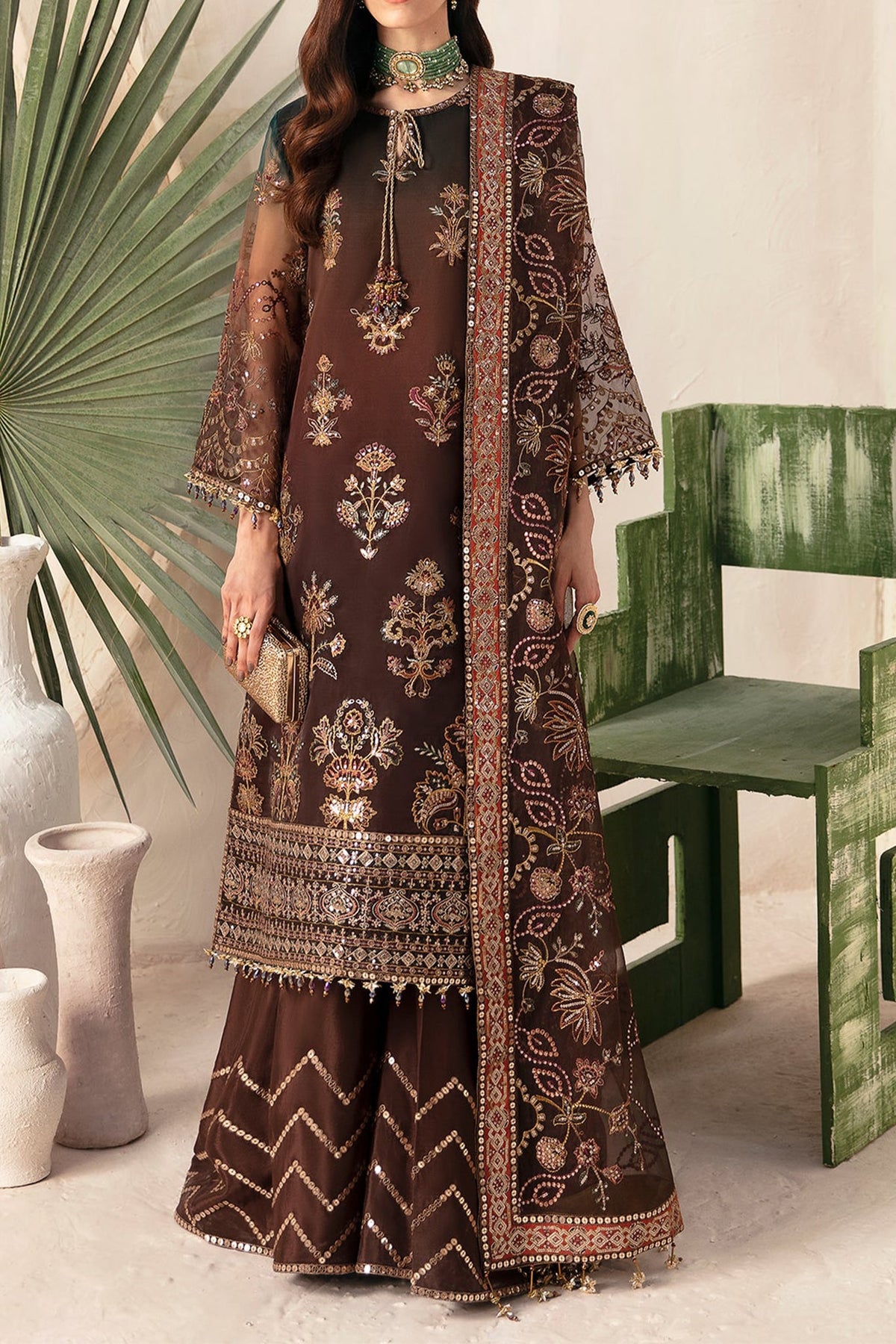 Heer by Alizeh Unstitched 3 Piece Festive Formal Collection'2024-D-01-Hazel