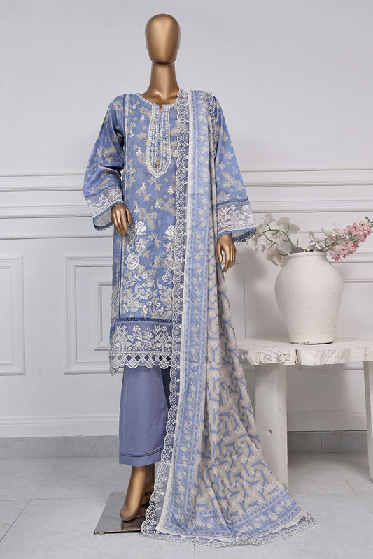 Signature By Sada Bahar Stitched 3 Piece Festive Emb Lawn Collection'2025-D-6125-Lilac