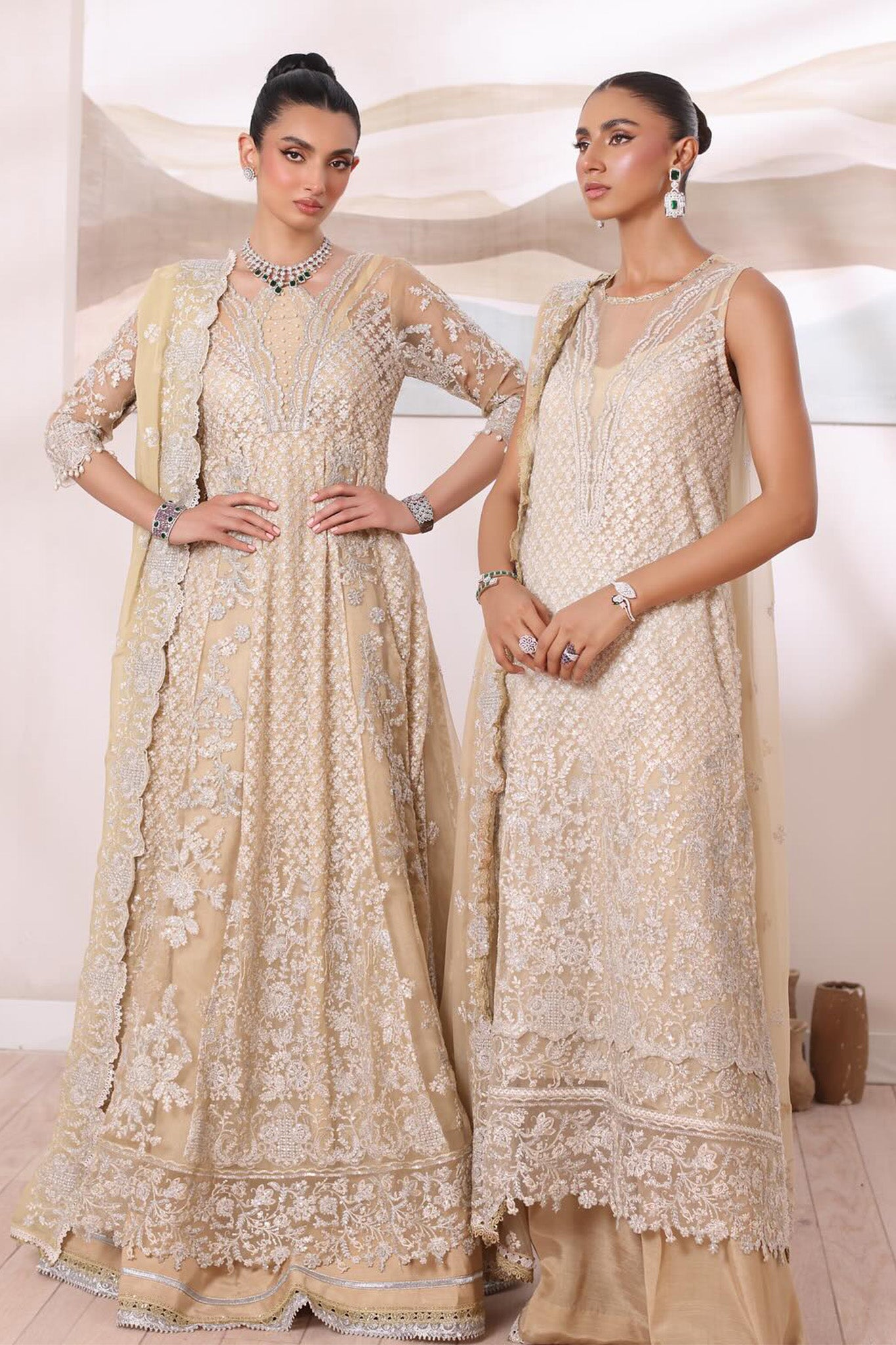 Chiffon De Luxe By Noor Saadia Asad Unstitched 3 Piece Luxury Formals Collection'2024-D-01-Nura