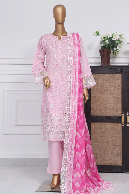 Amyrah By Sada Bahar Stitched 3 Piece Emb Festive Collection-CK-4064-Pink