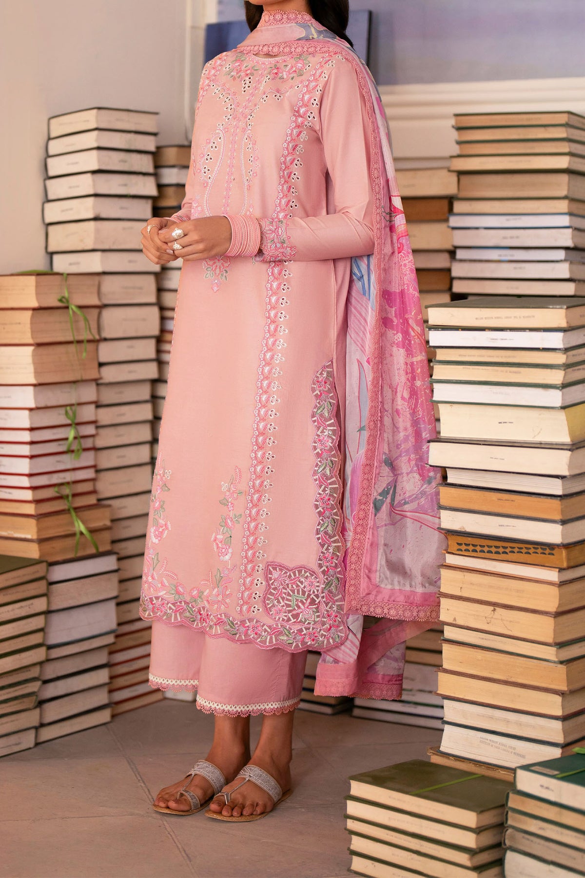 Jahaan By Seran Unstitched 3 Piece Eid Edit Lawn Collection'2024-D-01-Rafya