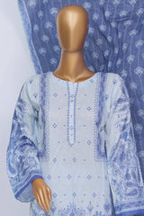 Sada Bahar Stitched 3 Piece Mid Summer Co Ords Collection'2024-D-5680-Sky Blue