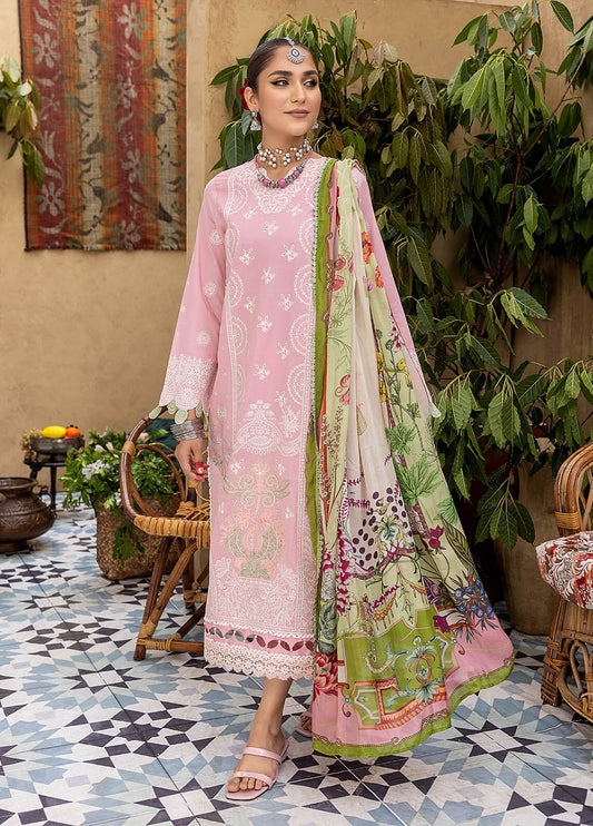 Kastoori by Awwal Unstitched 3 Piece Emb Chikankari Collection'2023-D-01-Nirvana