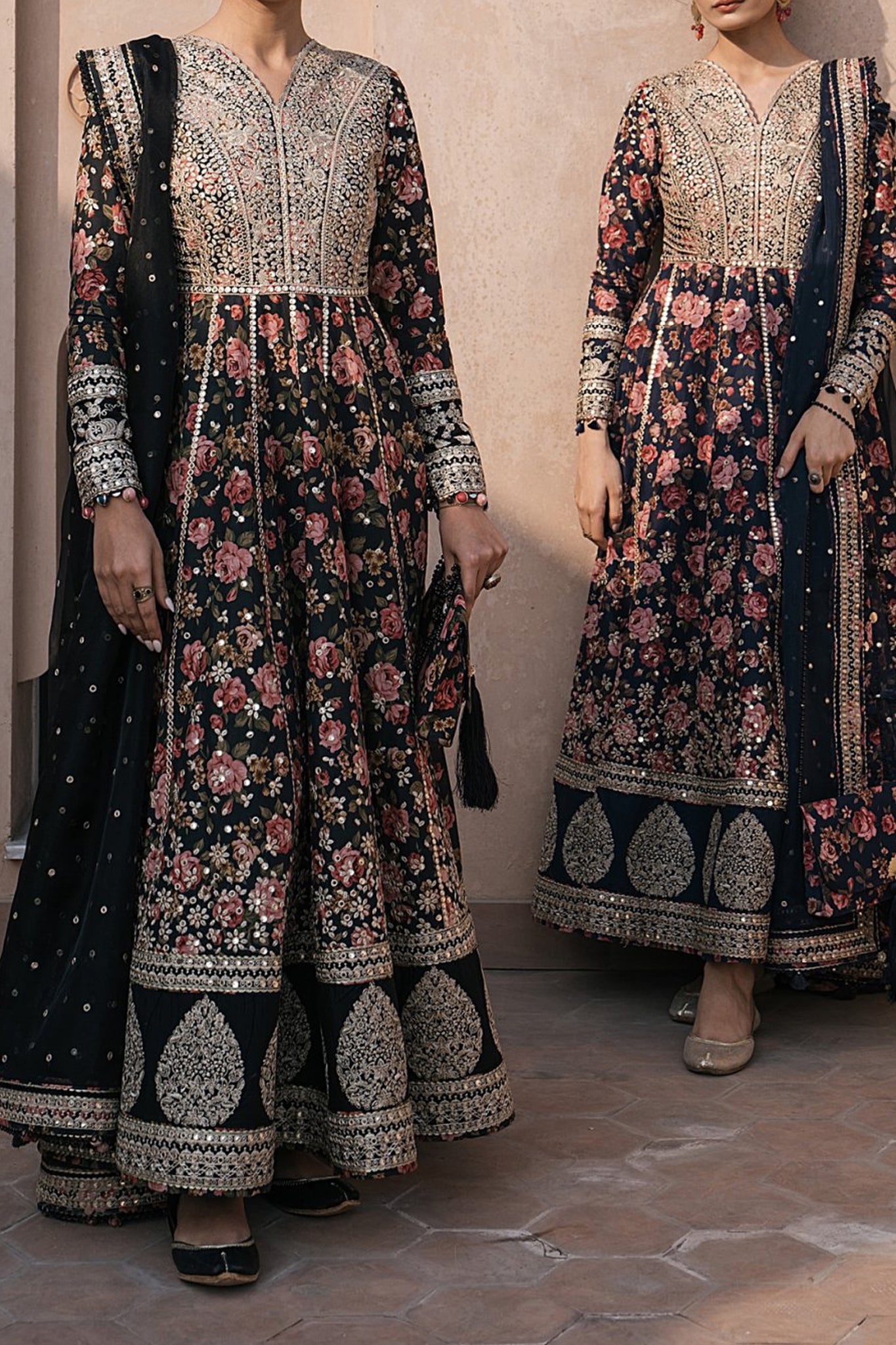 Shahkaar by Jazmin Unstitched 3 Piece Luxury Eid Festive Lawn Collection'2024-SLD-01