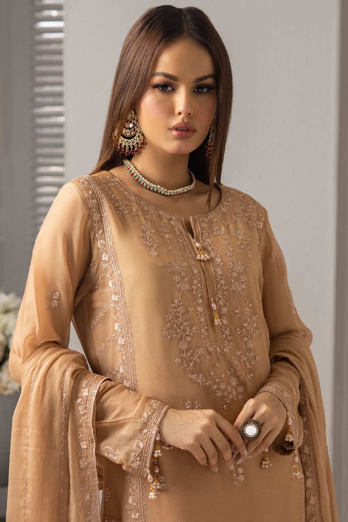 Roohi By Soghat Unstitched 3 Piece Luxury Chiffon Collection'2024-D-08