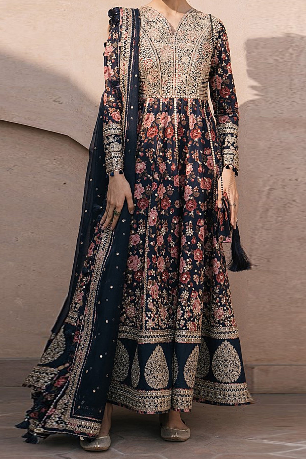 Shahkaar by Jazmin Unstitched 3 Piece Luxury Eid Festive Lawn Collection'2024-SLD-01