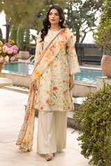 Mahee's Sehar By Riaz Arts Unstitched 3 Piece Printed Chikankari Lawn Collection'2025-D-01