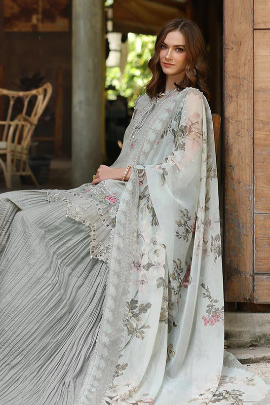 Noor By Saadia Asad Unstitched 3 Piece Eid Luxe Printedkari Collection-02-A