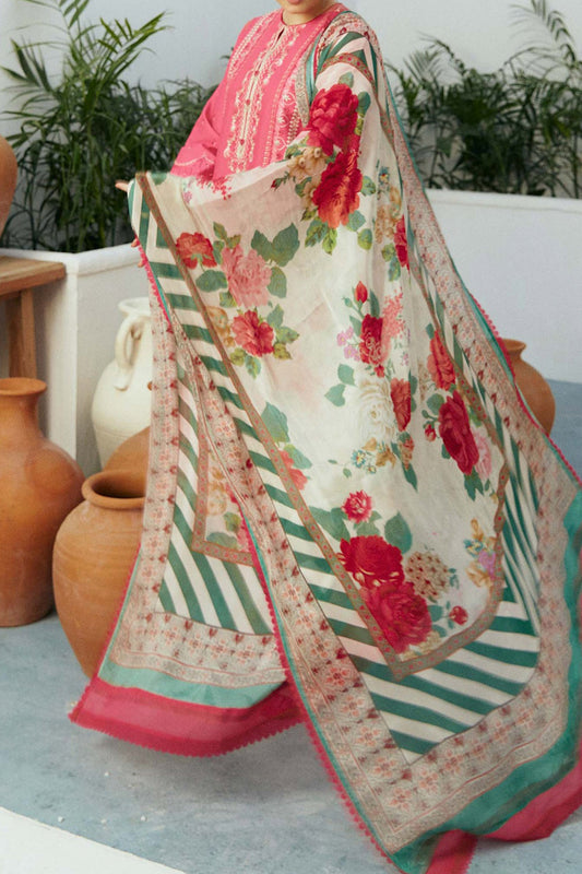 Coco By Zara Shah Jahan Unstitched 3 Piece Eid Edit Emb Lawn Collection'2024-D-02-Gul