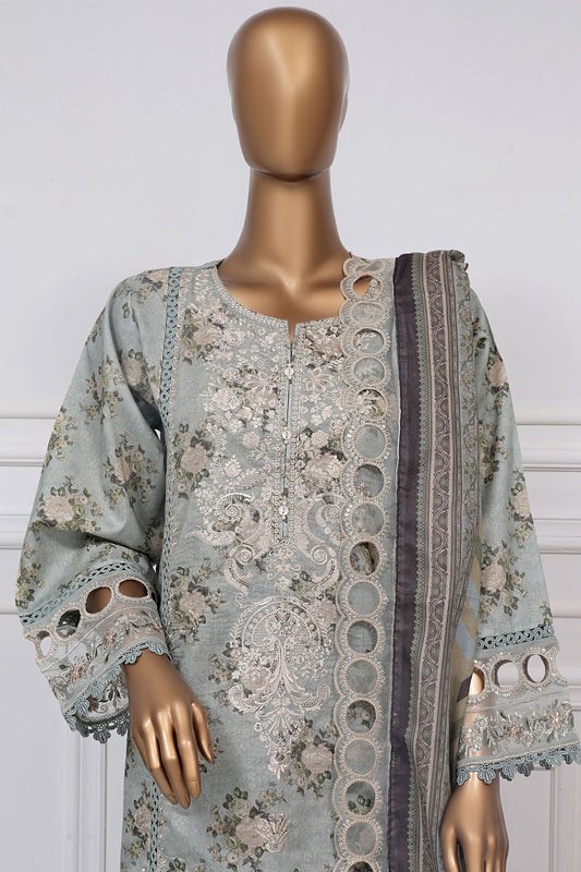 Signature By Sada Bahar Stitched 3 Piece Festive Emb Lawn Collection'2025-D-4015-Mint