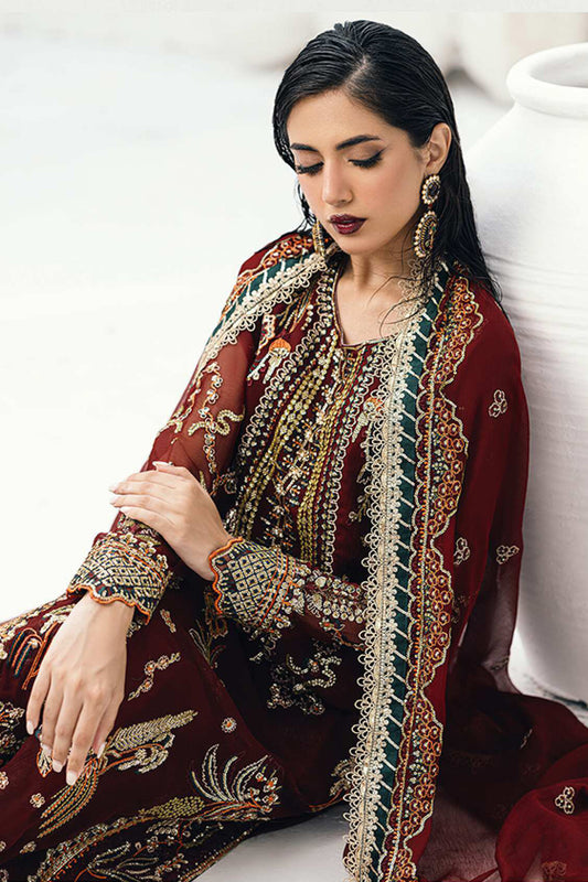 Savoir By Sahane Unstitched 3 Piece Luxury Formals Collection'2024-D-02-Rouge