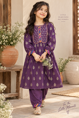 Aroob Stitched Co Ords Summer Suit-D-0252 PURPLE