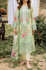 Adan's Print By Nafia Atta Unstitched 3 Piece Digital Printed Lawn Collection'2024-D-02