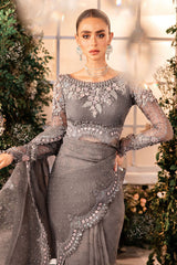 Mbroidered By Maria B Unstitched 3 Piece Wedding Edition Collection'2024-BD-2902