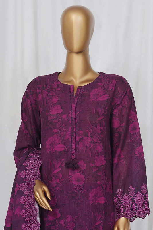 Sada Bahar Stitched 3 Piece Laser Cutwork Chikankari Vol-01 Collection'2024-D-03-A-Purple