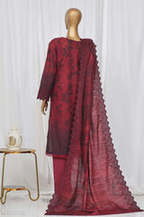 Sada Bahar Stitched 3 Piece Laser Cutwork Chinkankari Vol-01 Collection'2024-D-03-B-Maroon