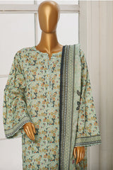 Bin Saeed Stitched 3 Piece Exclusive Cotton Vol-02 Collection'2024-WC-1067-Mint