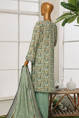 Bin Saeed Stitched 3 Piece Exclusive Cotton Vol-02 Collection'2024-WC-1067-Mint