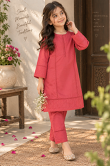 Aroob Stitched Co Ords Summer Suit-D-0300 RED