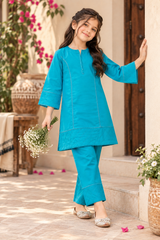 Aroob Stitched Co Ords Summer Suit-D-0300 GREEN