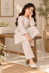 Aroob Stitched Co Ords Summer Suit-D-0303 RED