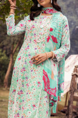 Mahee's by Riaz Arts 3 Piece Unstitched Chikankari Lawn Collection'2024-MC-03