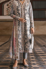 Shahkaar by Jazmin Unstitched 3 Piece Luxury Eid Festive Lawn Collection'2024-SLD-03